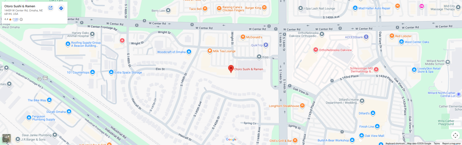 Location, 14459 W Center Rd, Omaha, NE 68144, United States Location, 14459 W Center Rd, Omaha, NE 68144, United States
